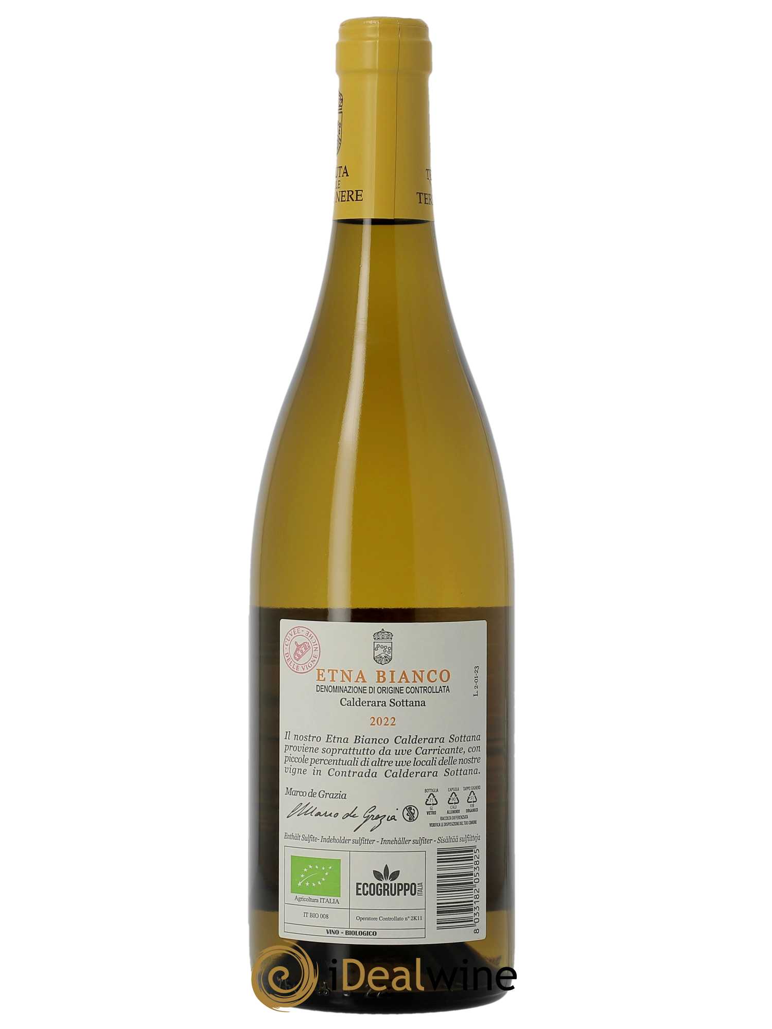 Etna Bianco DOC Tenuta delle Terre Nere Calderara Sottana  2022 - Lot de 1 Bouteille
