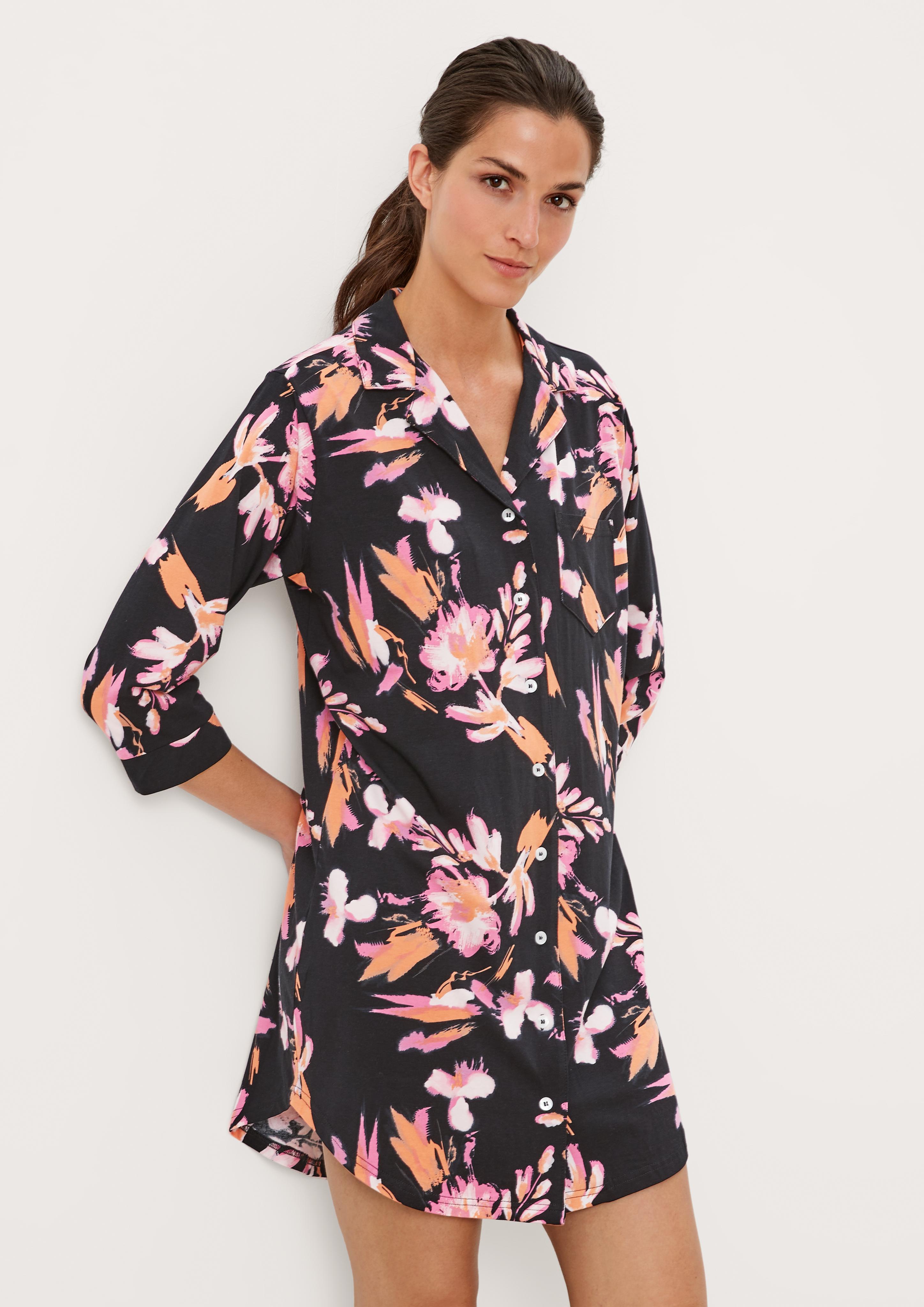 Nachthemd mit Tropical-Muster  6007057-99A1