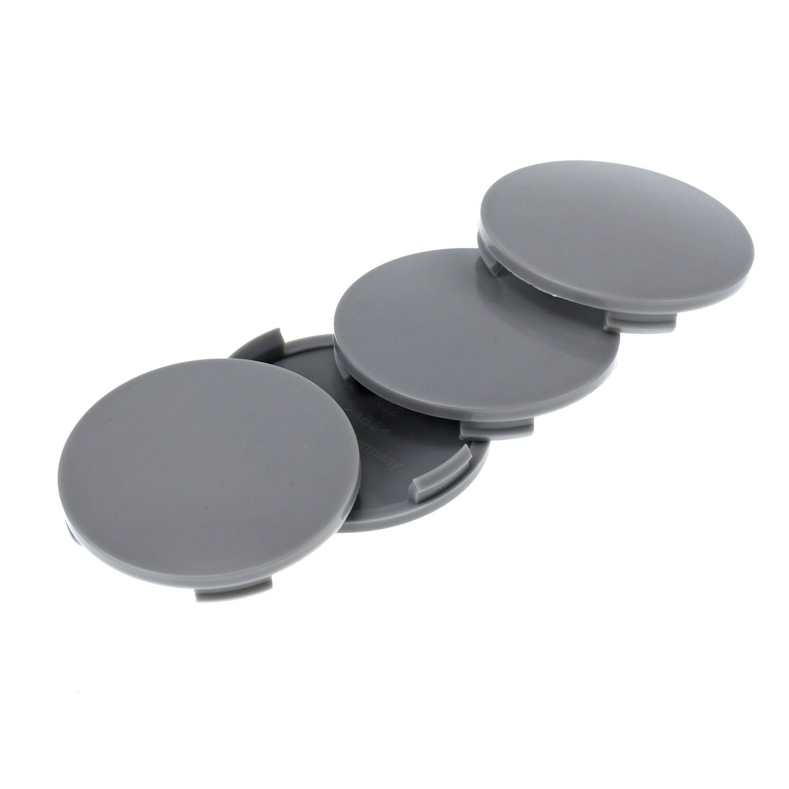 RKC Radkappe 4X 64mm Nabenkappen Kappen Grau Gewölbt für Alutec Rial Anzio