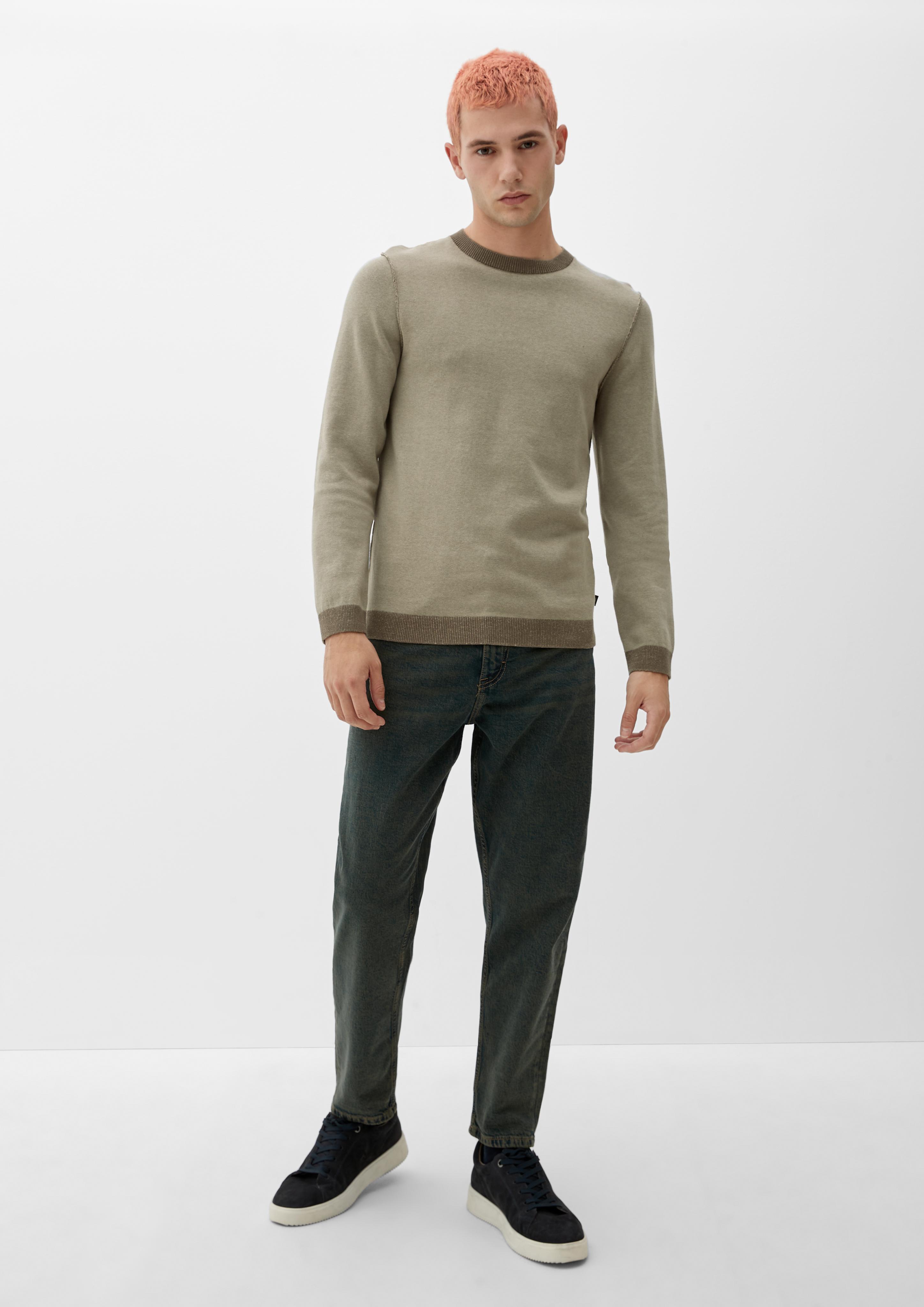 Feinstrickpullover mit auf Links-Optik  2118686-84W0