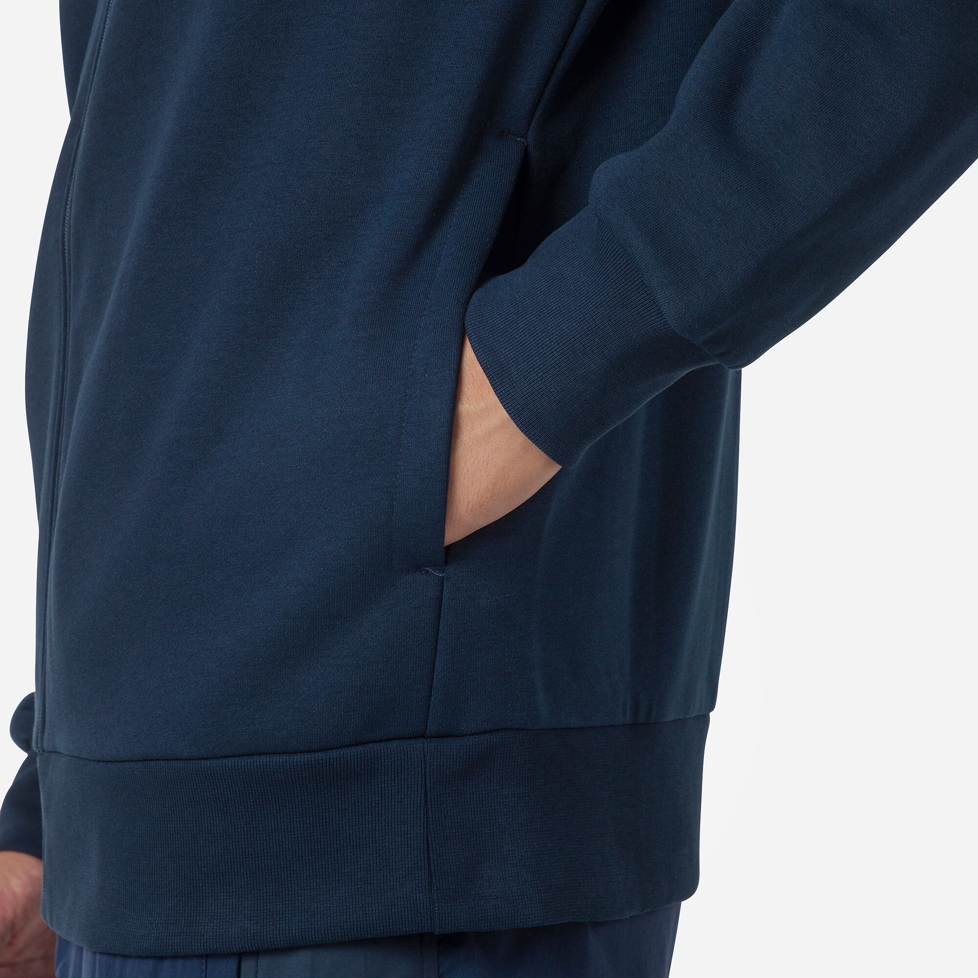 Sweat en coton zippé Logo Homme