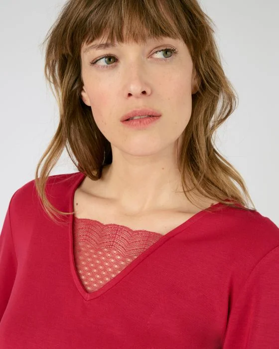Pyjama maille jersey modal élasthanne