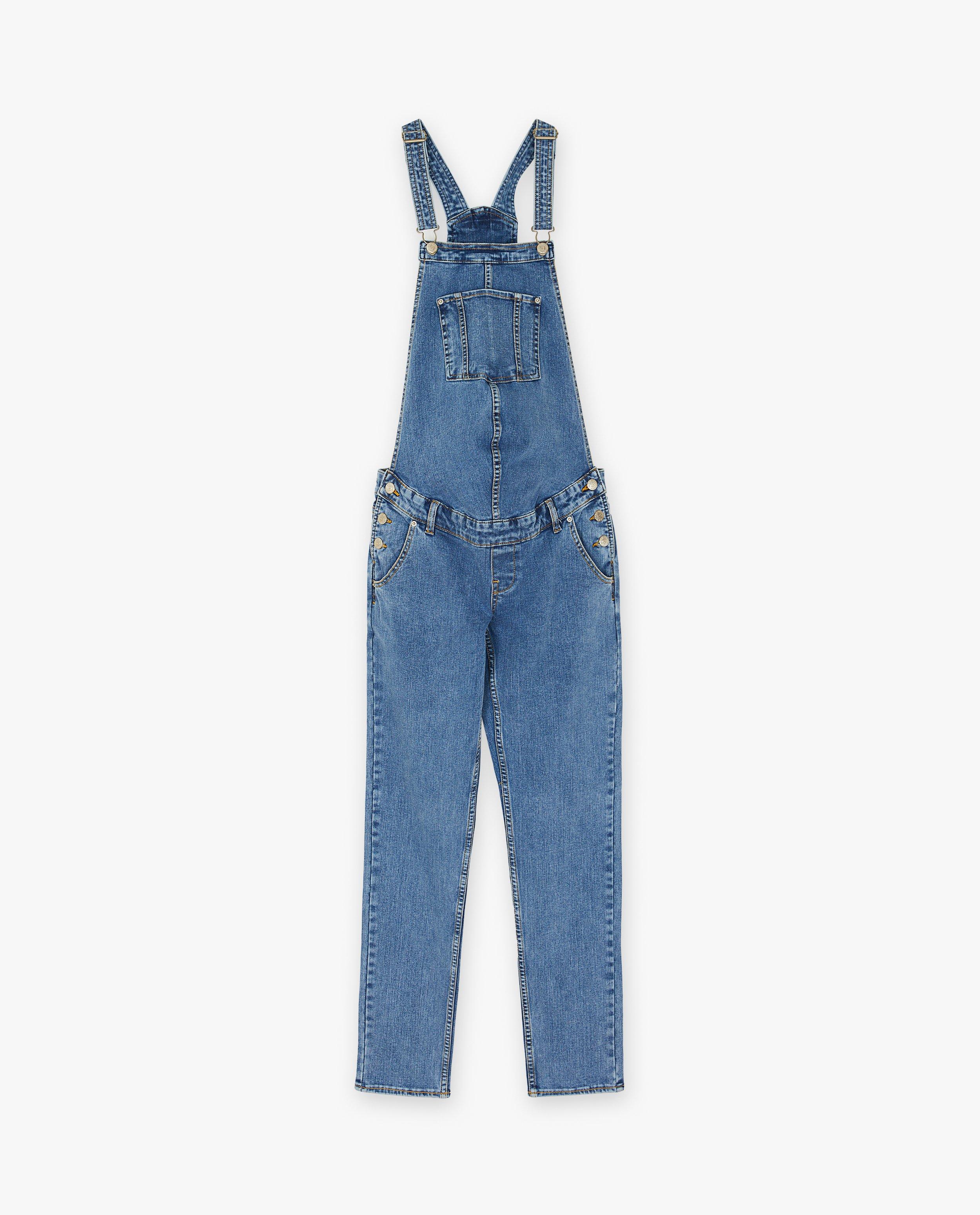 Atelier Maman Kék farmer overall, kismamakék