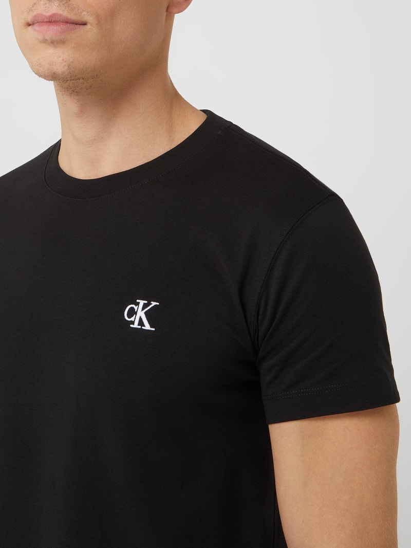 T-Shirt aus Baumwolle  in black