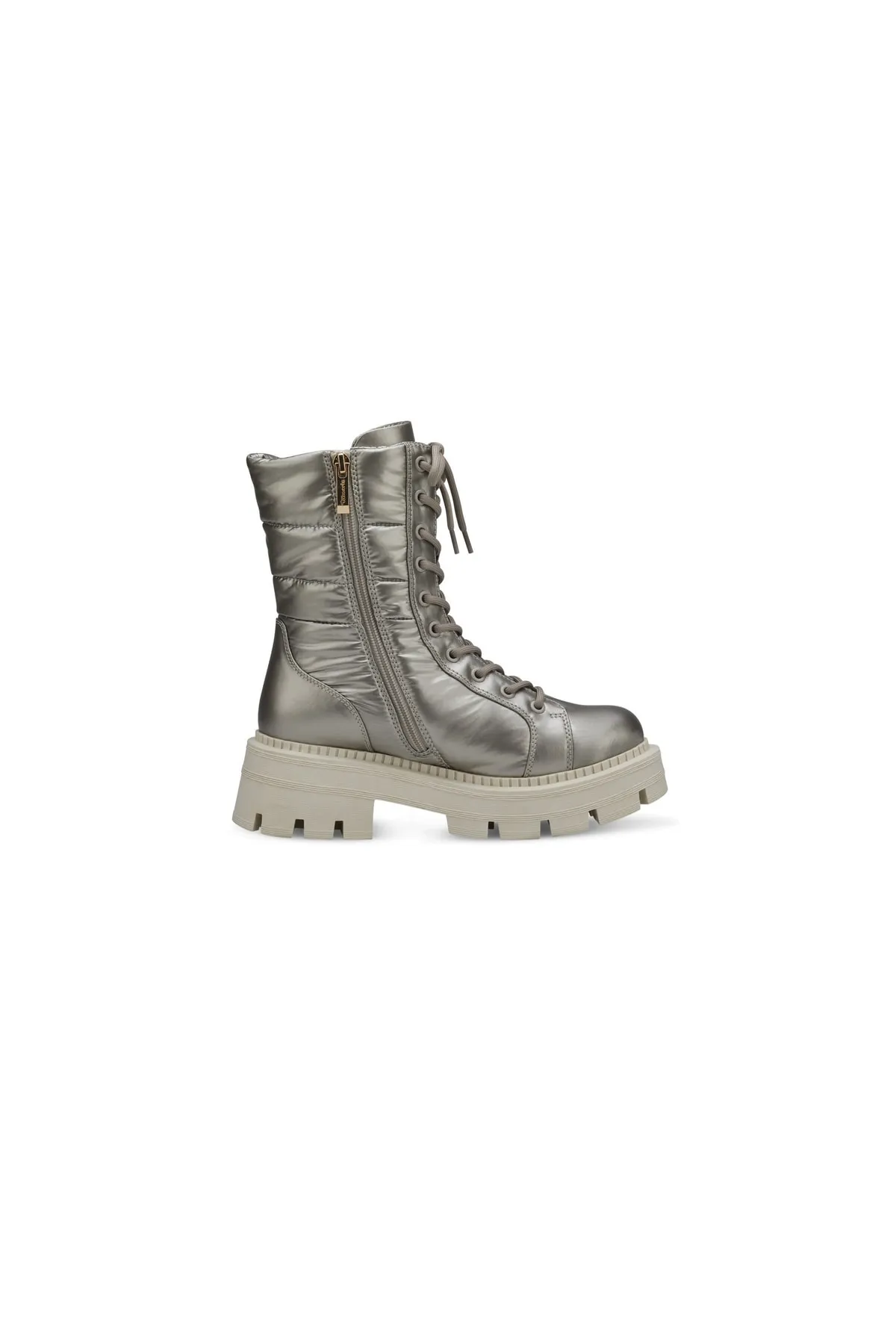 Tamaris  Stiefelette - Silberfarben - Flacher Absatz