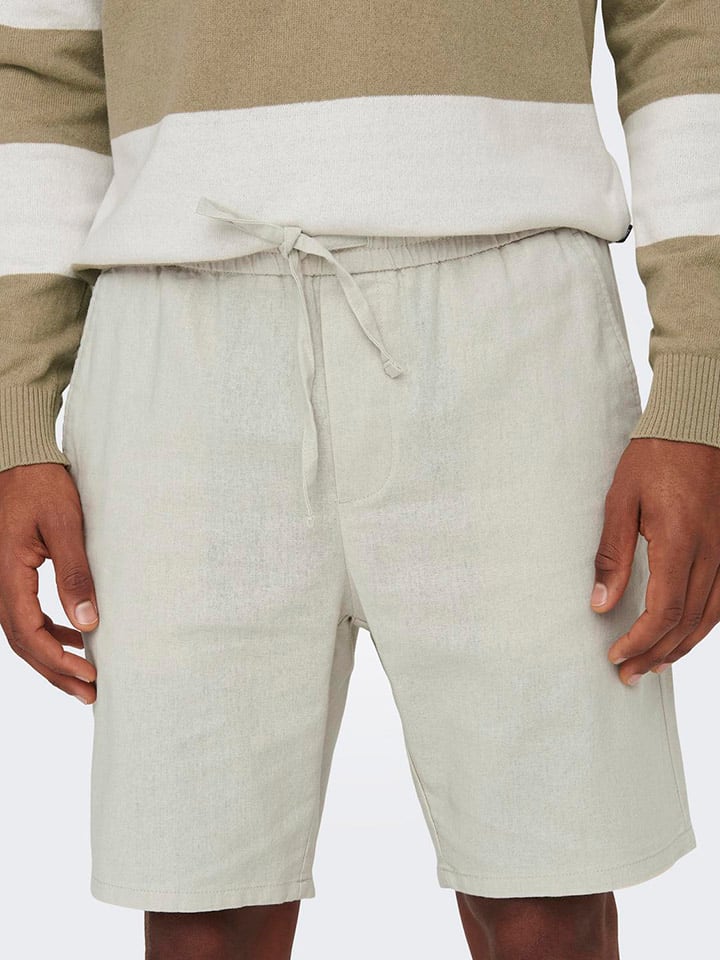 ONLY & SONS Shorts in Beige günstig kaufen