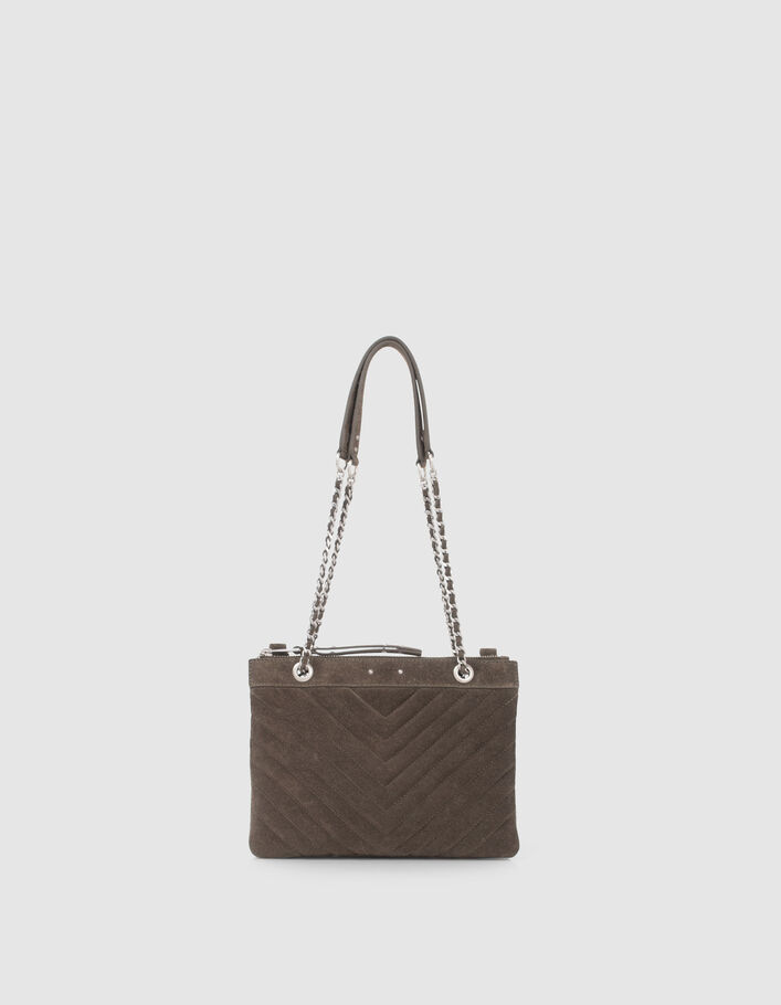 Sac pochette 1440 REPORTER KAKI motif chevron femme