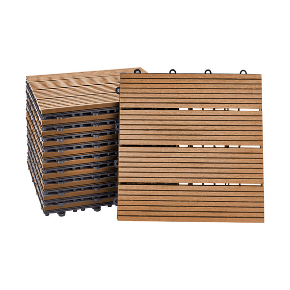 WPC-Holzfliesen BAVARO, 1 m², teak