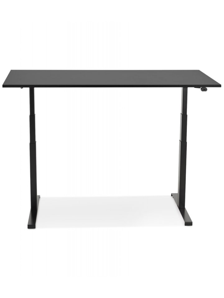 KADIMA DESIGN Elektrischer Sitz-Steh-Schreibtisch | Modern Elegant in Schwarz günstig kaufen