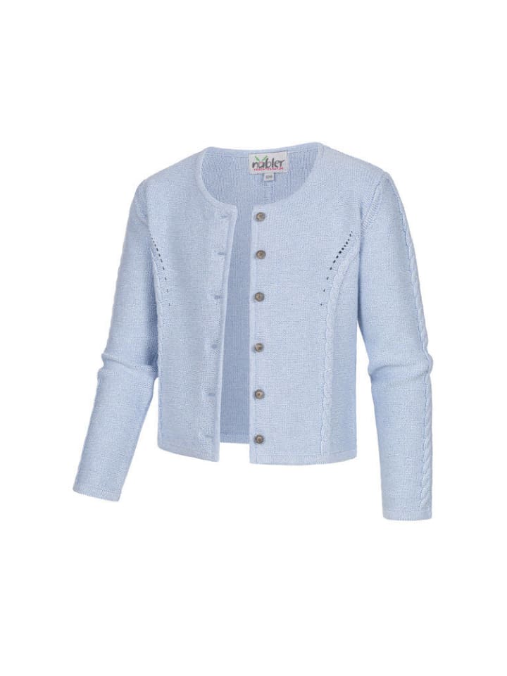 Nübler Kinderstickjacke Amira Madl in Hellblau günstig kaufen
