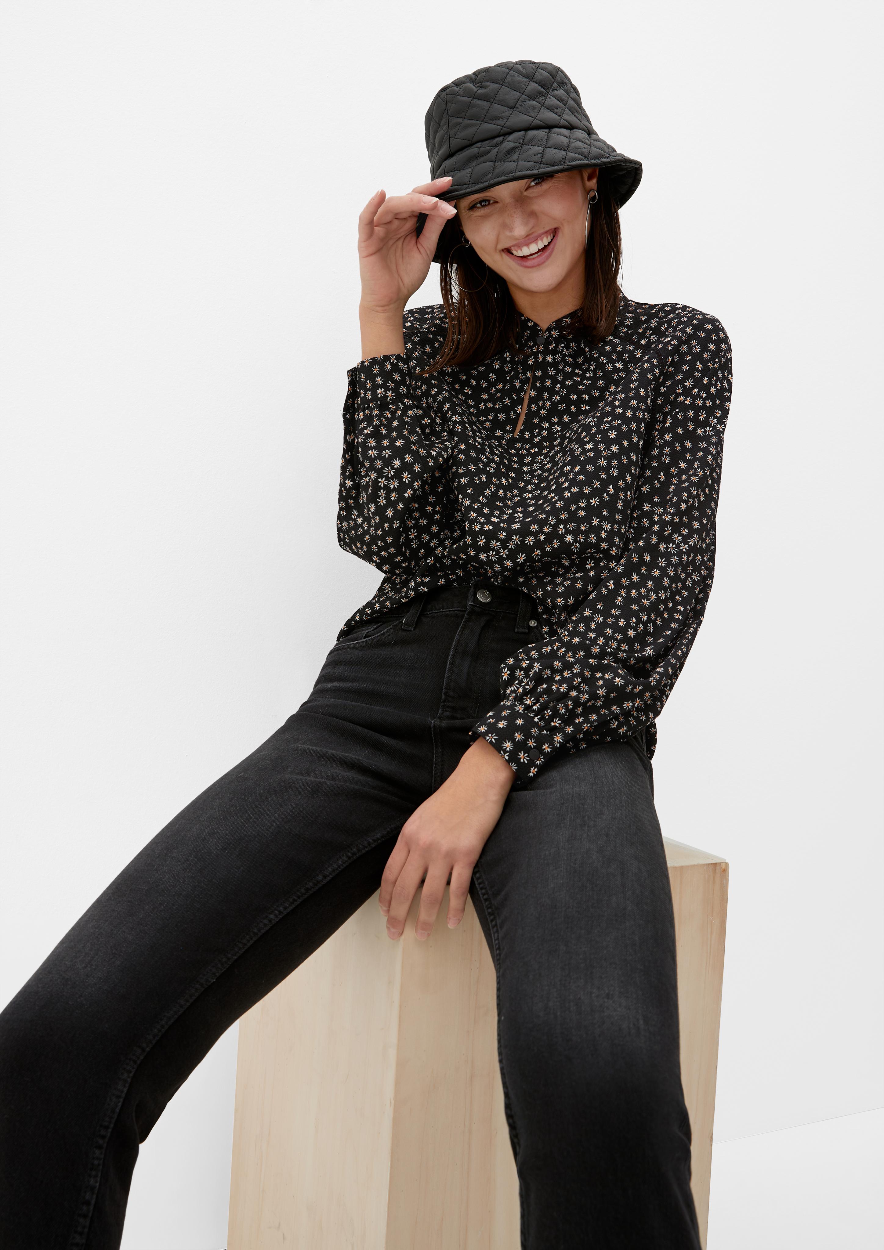 Bluse in Crêpe-Struktur  2126730-99A3