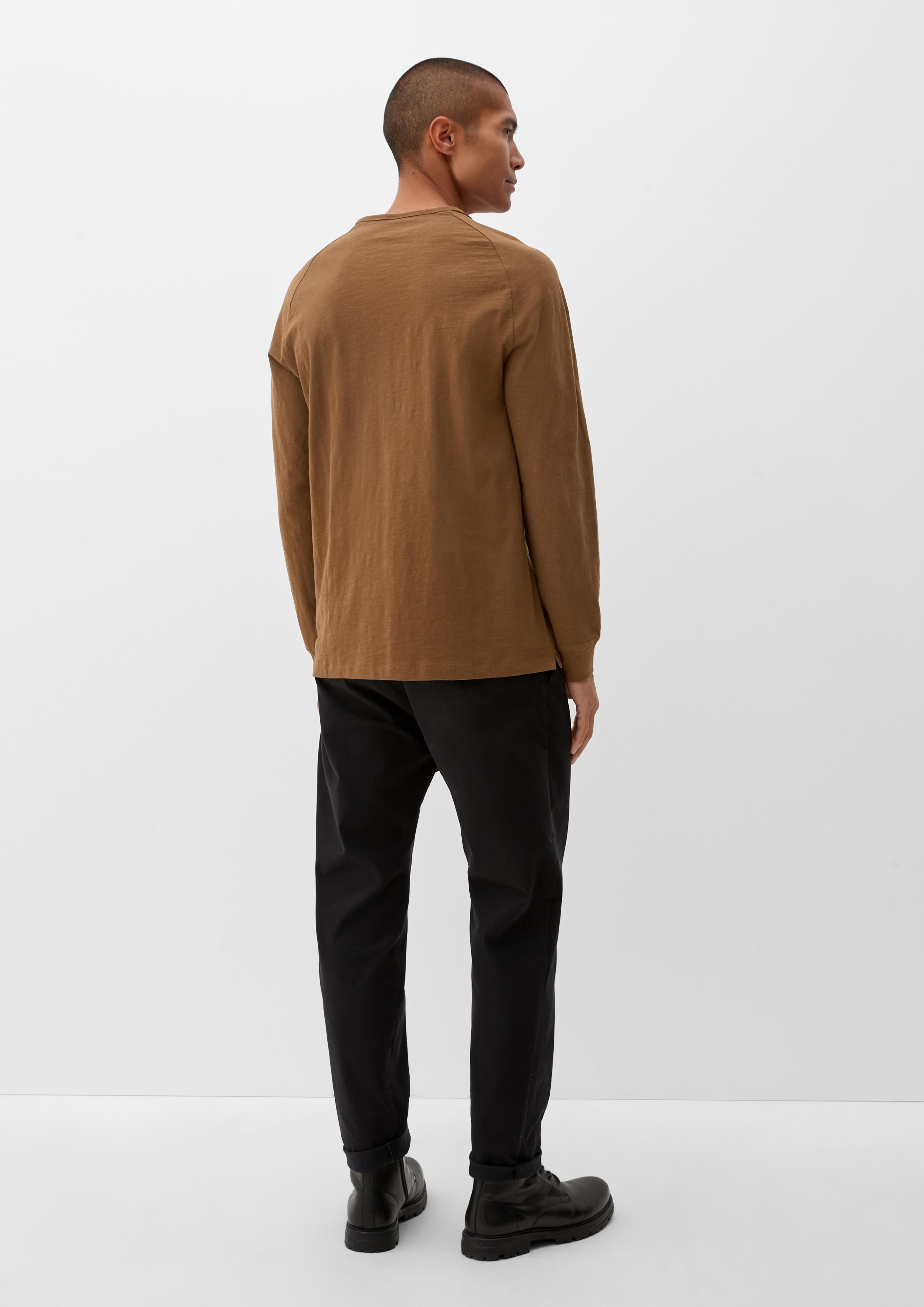 Langarmshirt mit Flammgarnstruktur  2119214-8592