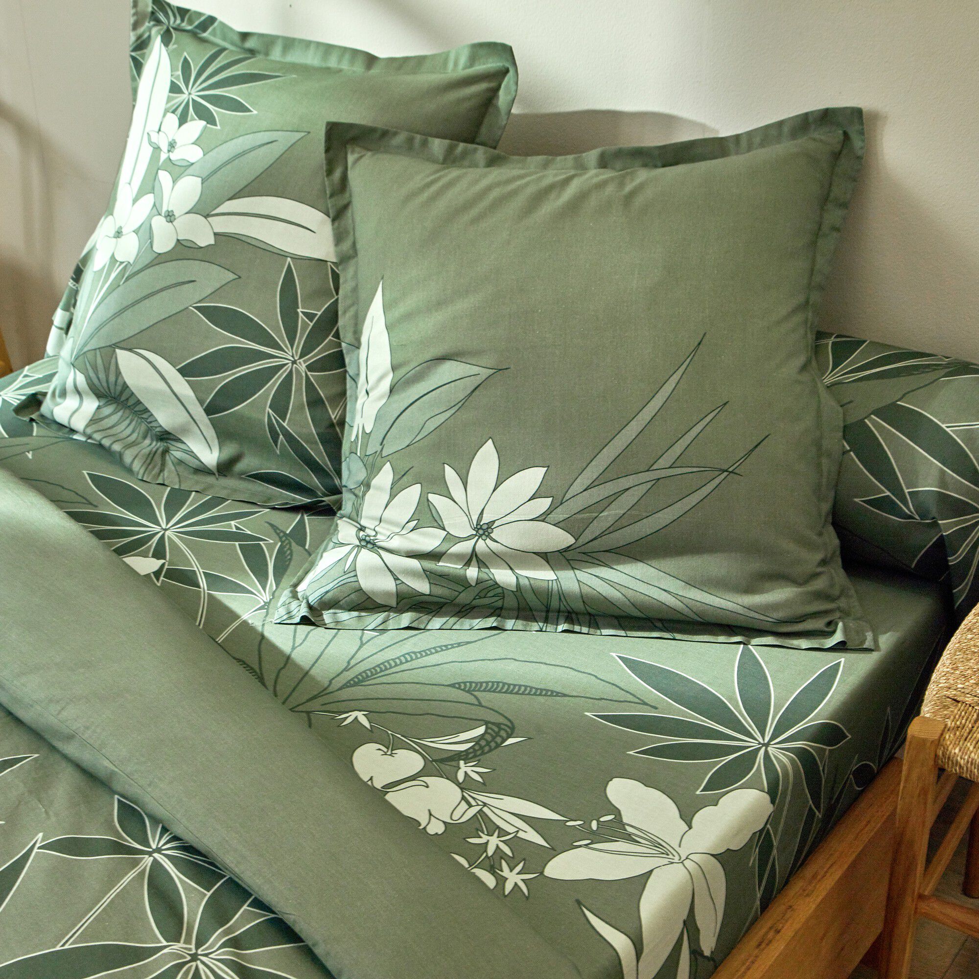 Linge de lit Émilie en coton imprimé