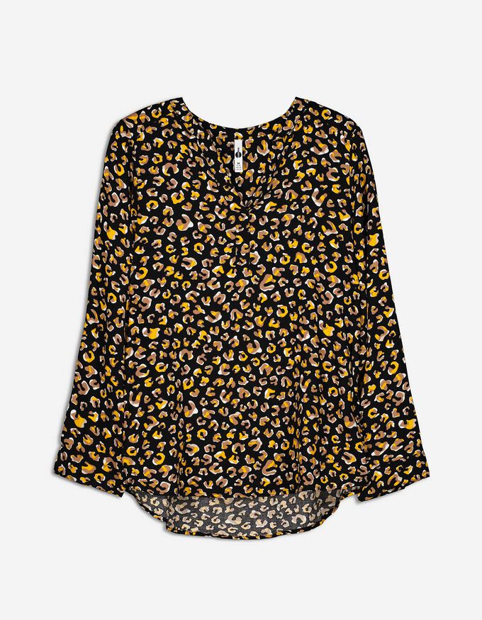Hemdbluse - Allover-Muster