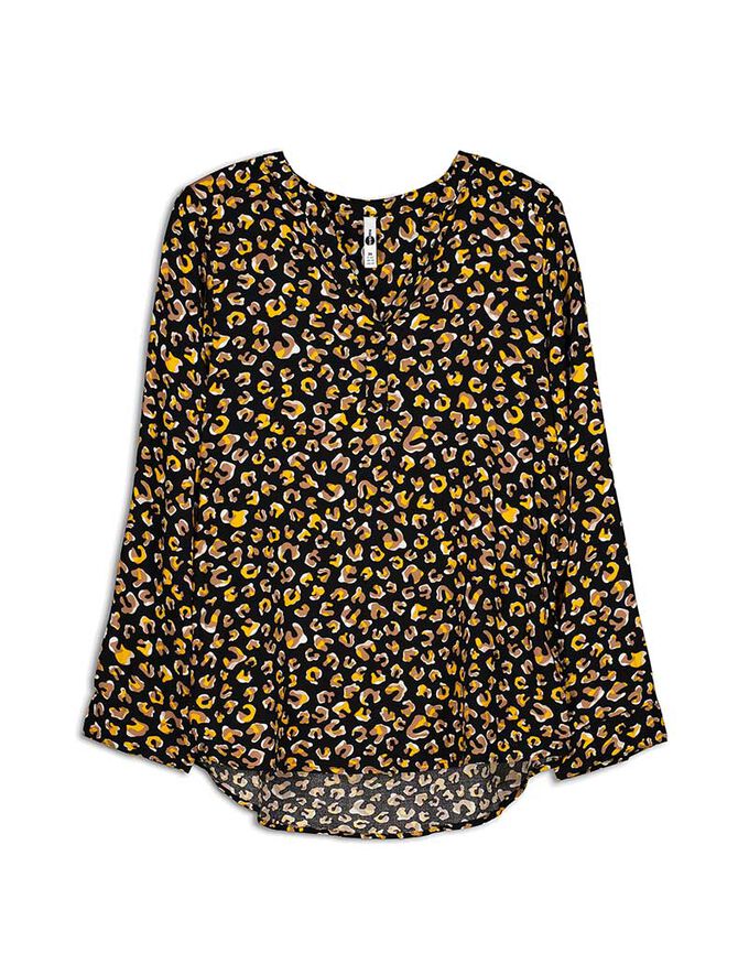 Hemdbluse - Allover-Muster
