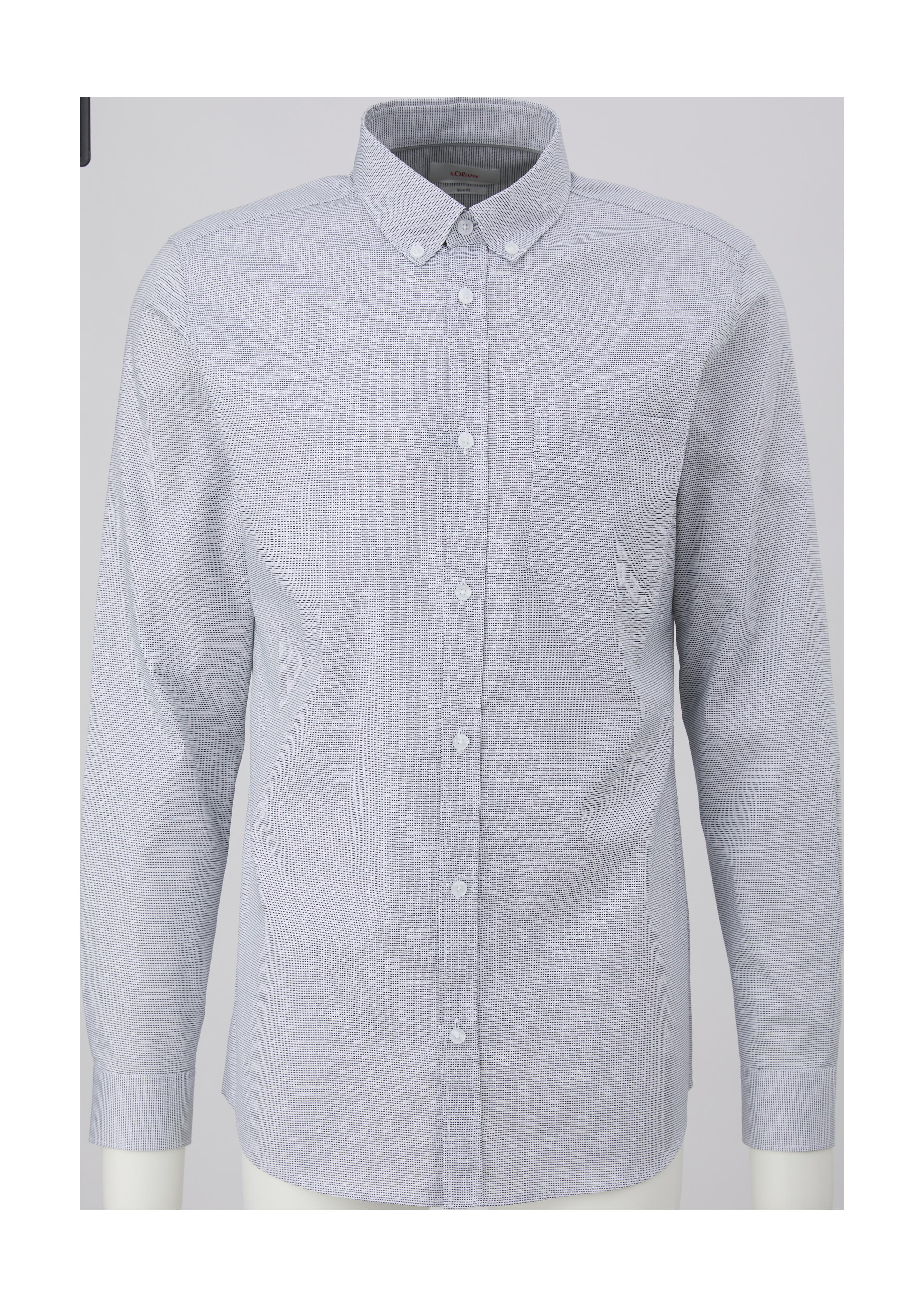 Slim: Hemd mit Minimalmuster  2127460-59K3