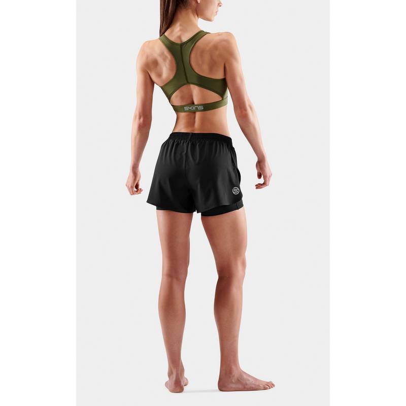 Skins 2-in-1 Superpose Funktionsshorts Damen