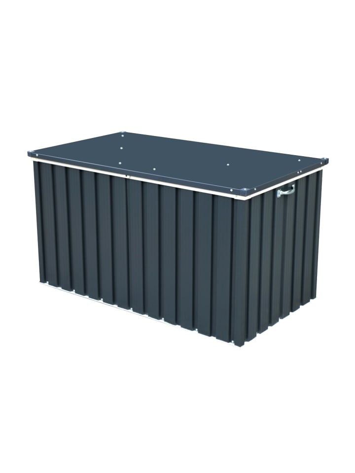 VCM  Metall Garten Gerätebox Kiste Kissenbox 585 L in Anthrazit günstig kaufen onesize