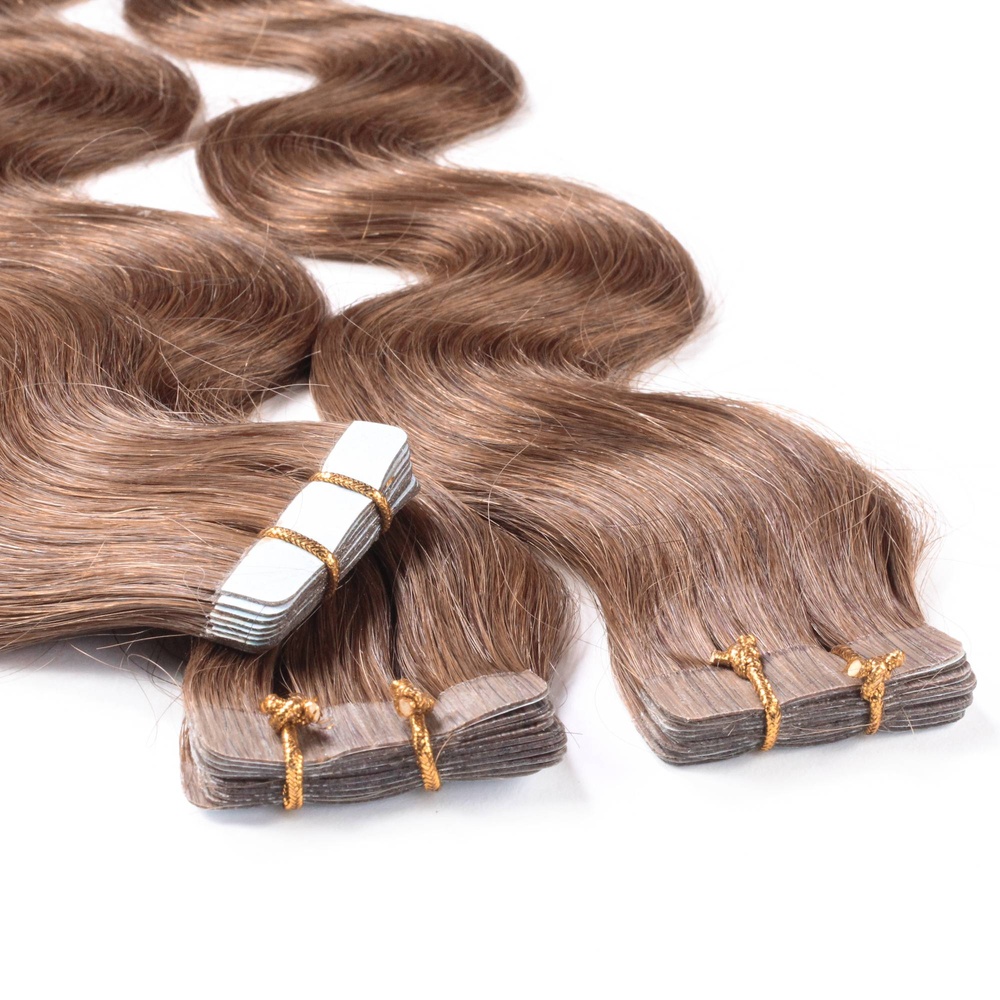 hair2heart Extensions adhésives cheveux naturels #10 blond balayage extensions