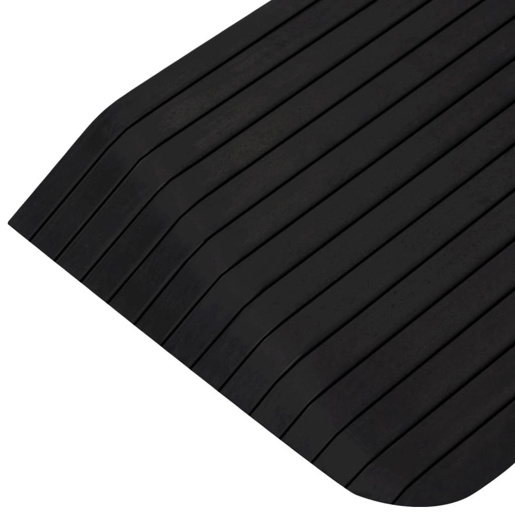 vidaXL Parkschwelle Schwellenrampen 2 Stk 110x41x5 cm Gummi