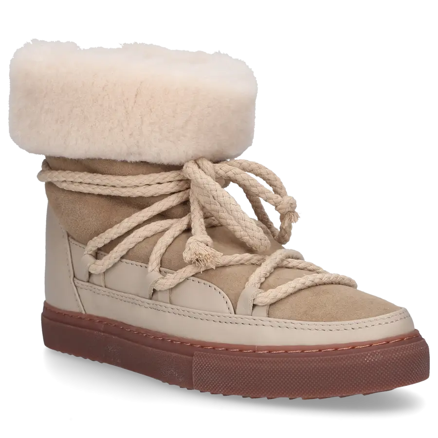 INUIKII - Snowboots CLASSIC HIGH Veloursleder - beige