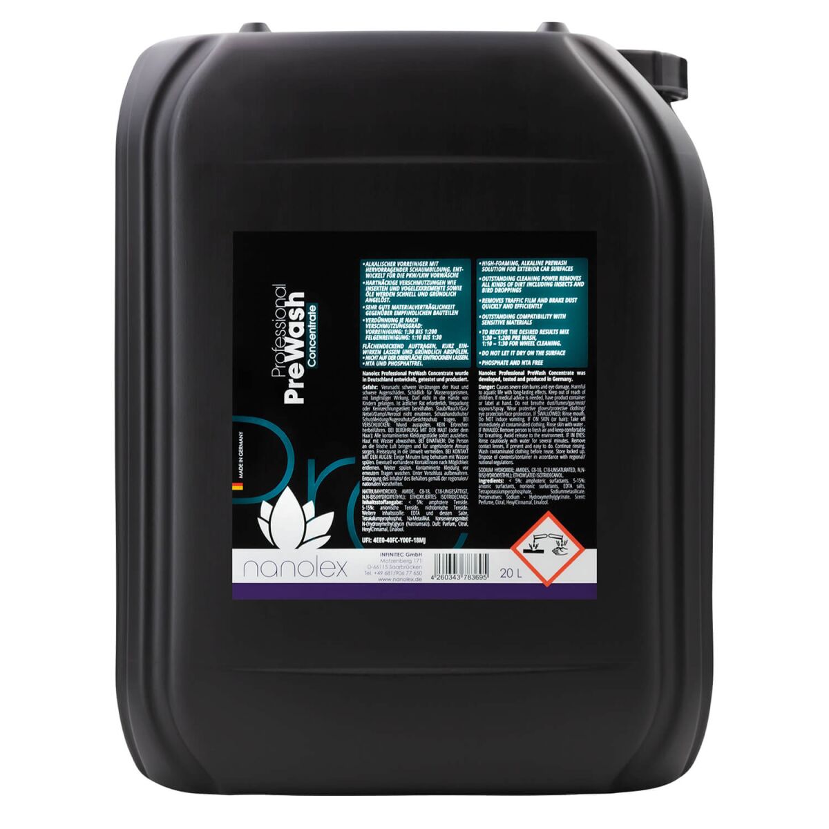 Nanolex Professional PreWash Concentrate Vorreiniger 20L