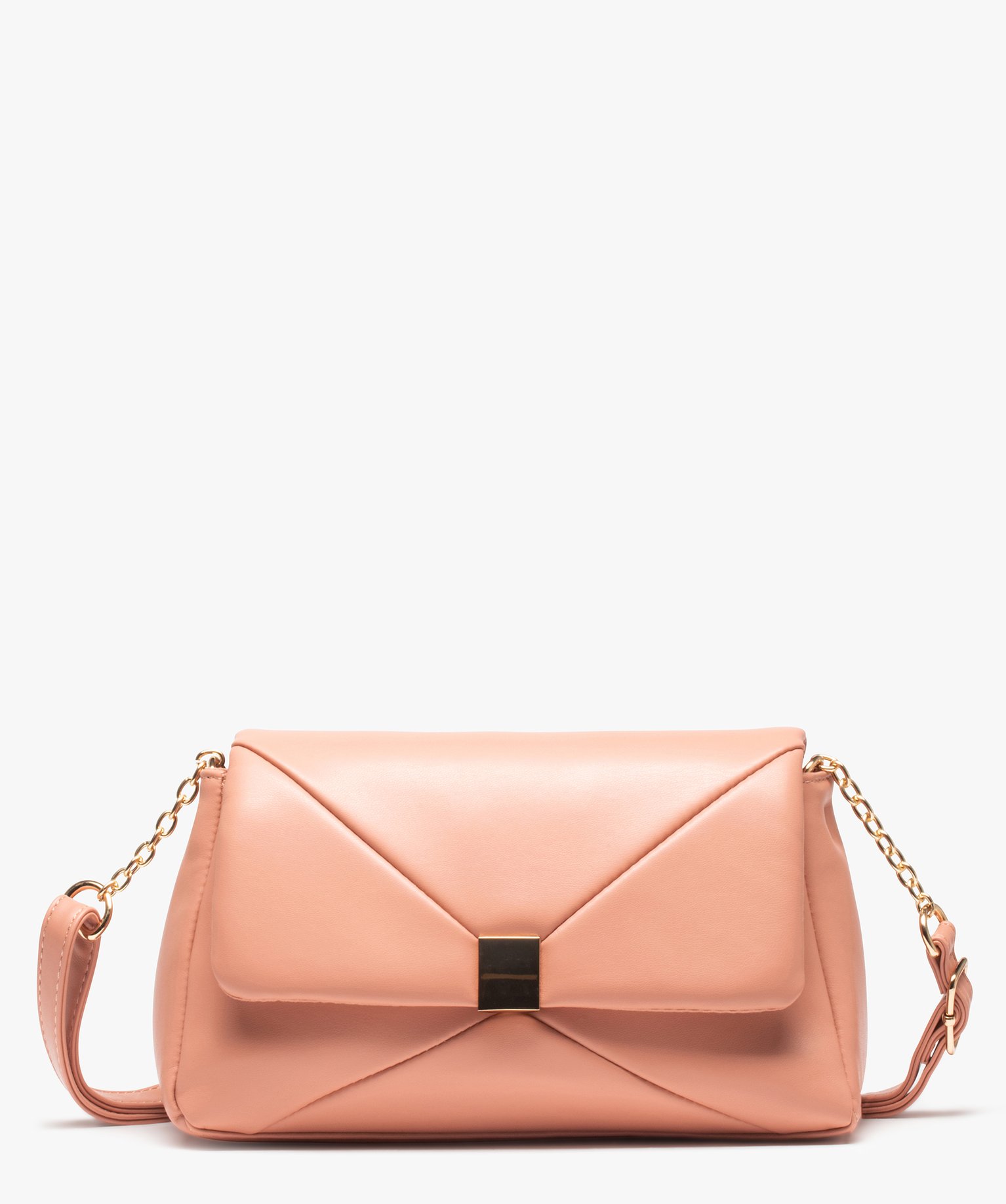 Sac besace petit format souple orange clair | GEMO