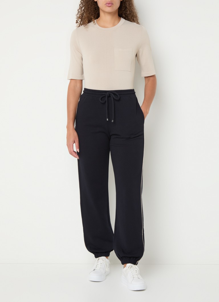 Pantaloni de trening cu talie înaltă de la MaxMara Pirano, cu croială mulată și buzunare laterale.
