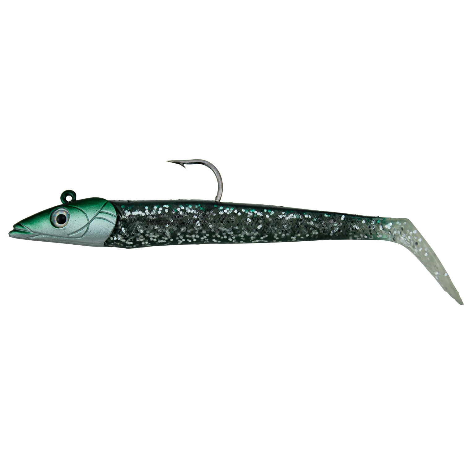 Kogha Gummifisch Räuberfänger Sand Eel (Green/Glitter)