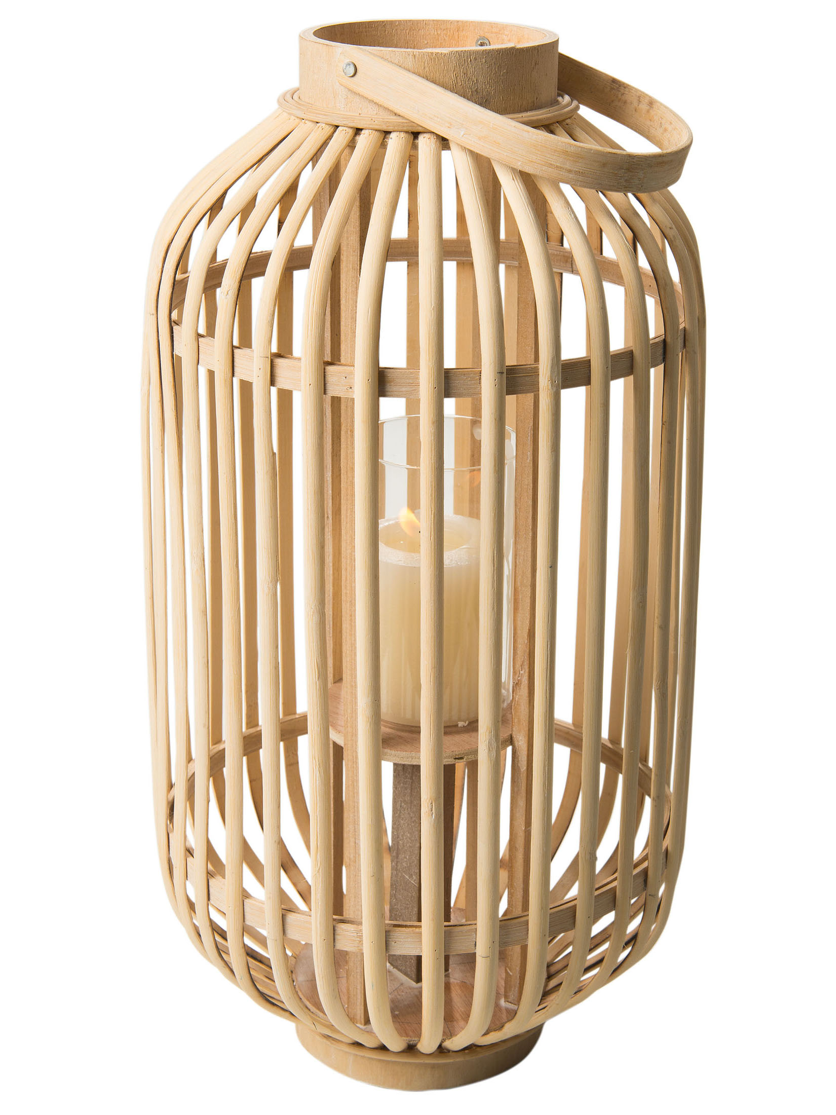 Bambuslicht Benny Laterne, Hellbeige