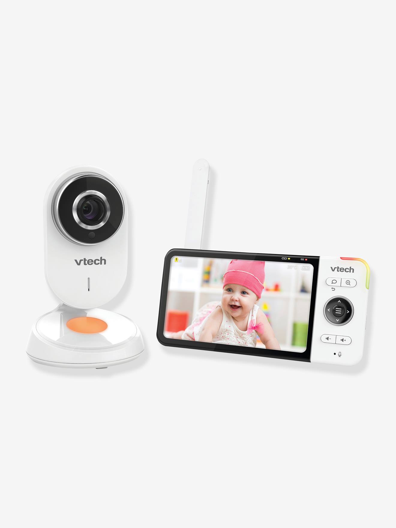 Babyphone vidéo Safe & Sound Wide View HD BM818 VTECH blanc