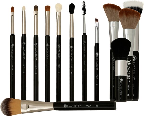 Eva Garden Make-Up-Pinsel-Set mit Tasche Pinselset
