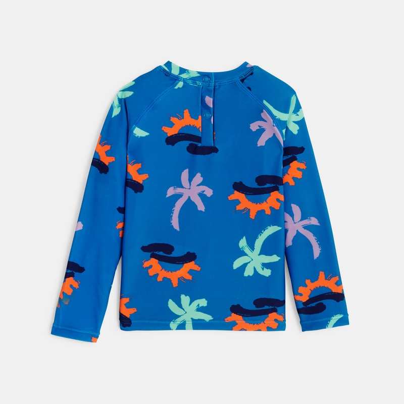 T-shirt anti UV bébé garçon bleu à imprimés palmiers Catimini