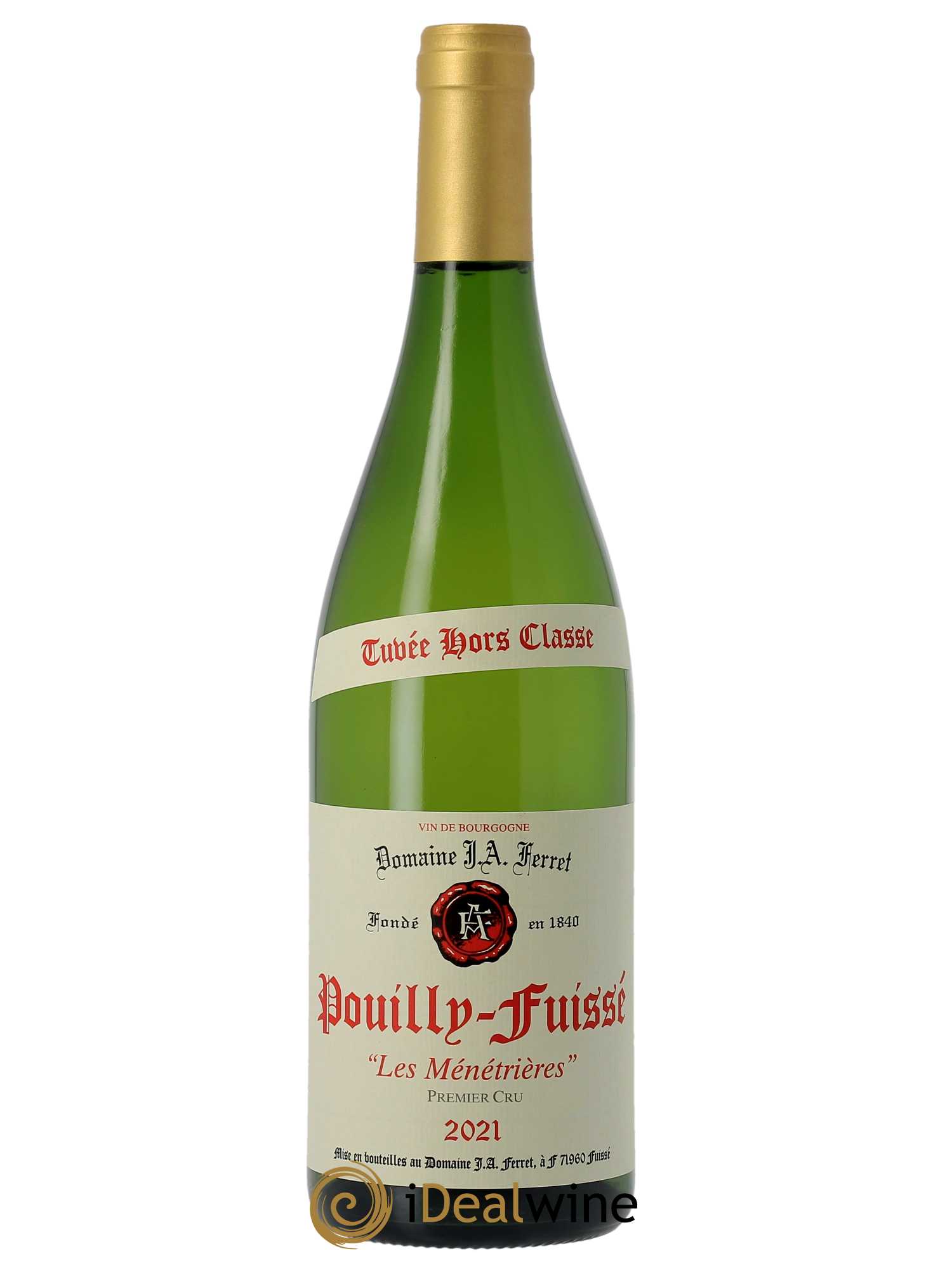 Pouilly-Fuissé Hors Classe Les Ménétrières J.A. Ferret (Domaine)  2021 - Lot de 1 Bouteille
