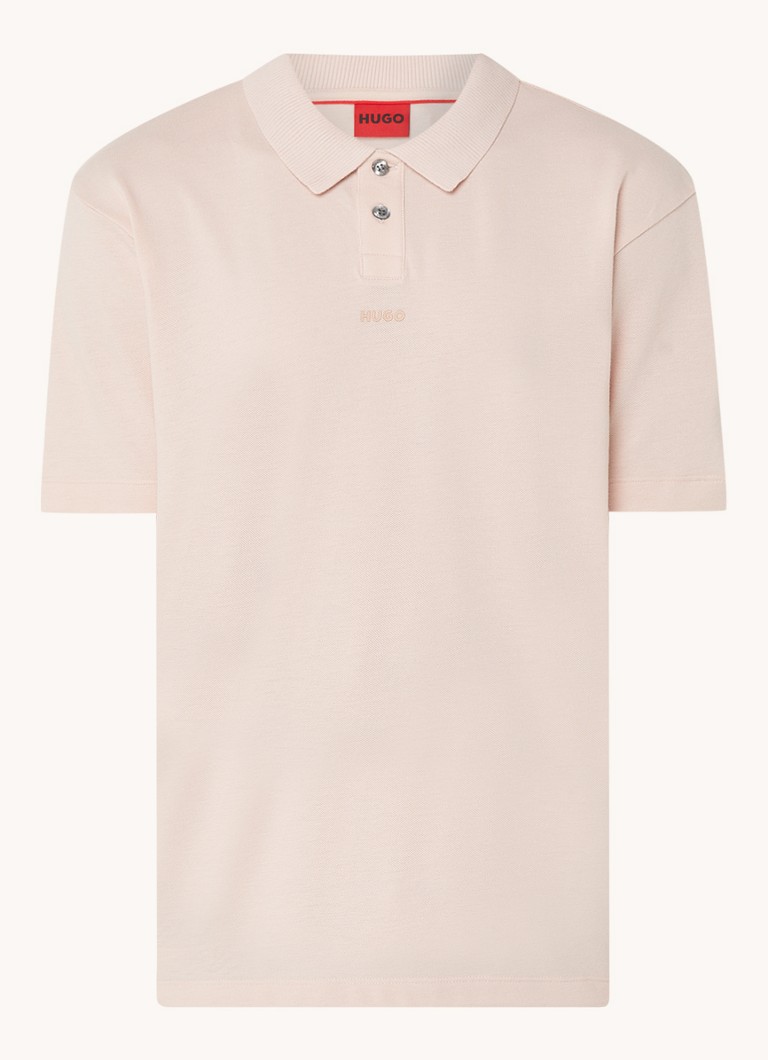 Polo HUGO BOSS Dangula de corte regular com logotipo