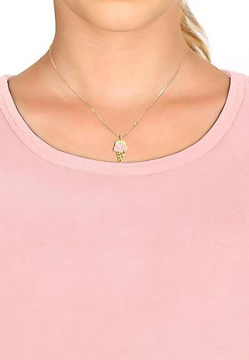 Elli Halskette Kinder Eis Sweet Emaille 925 Silber