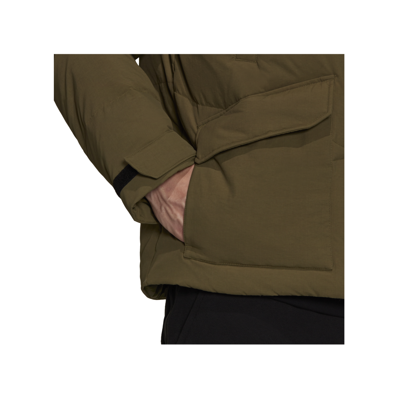 adidas Big Baffle Winterjacke Grün