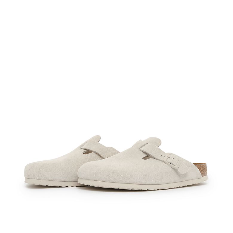 Birkenstock Wmns Boston VL (narrow) antique white