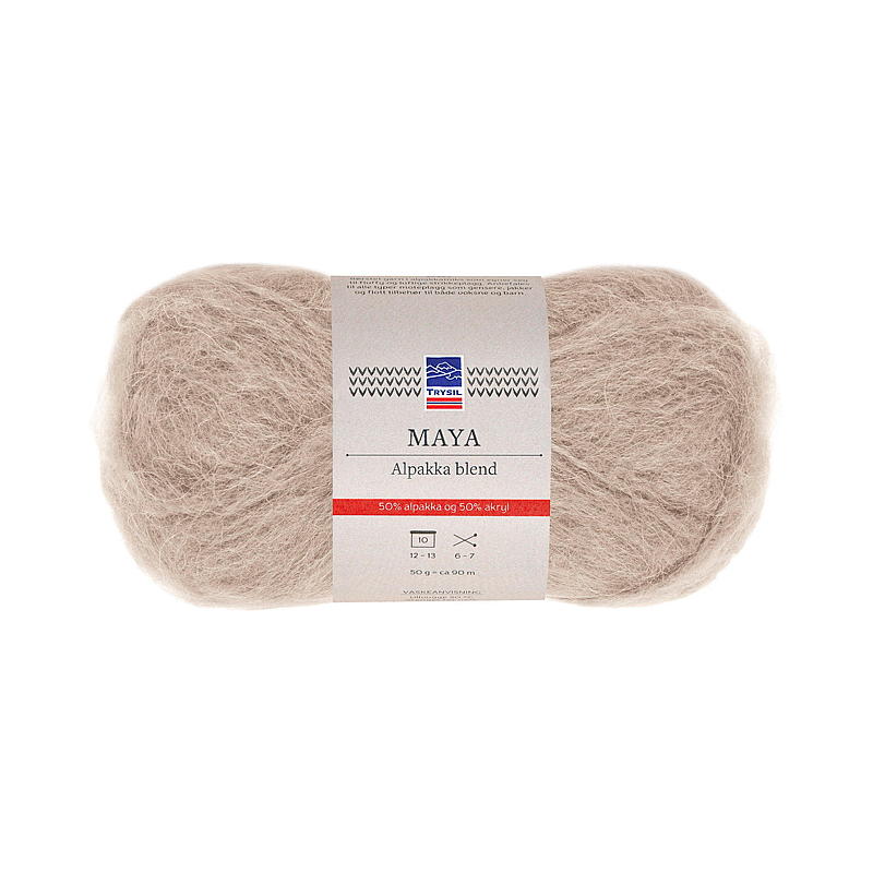 Trysil Maya alpakka blend garn beige