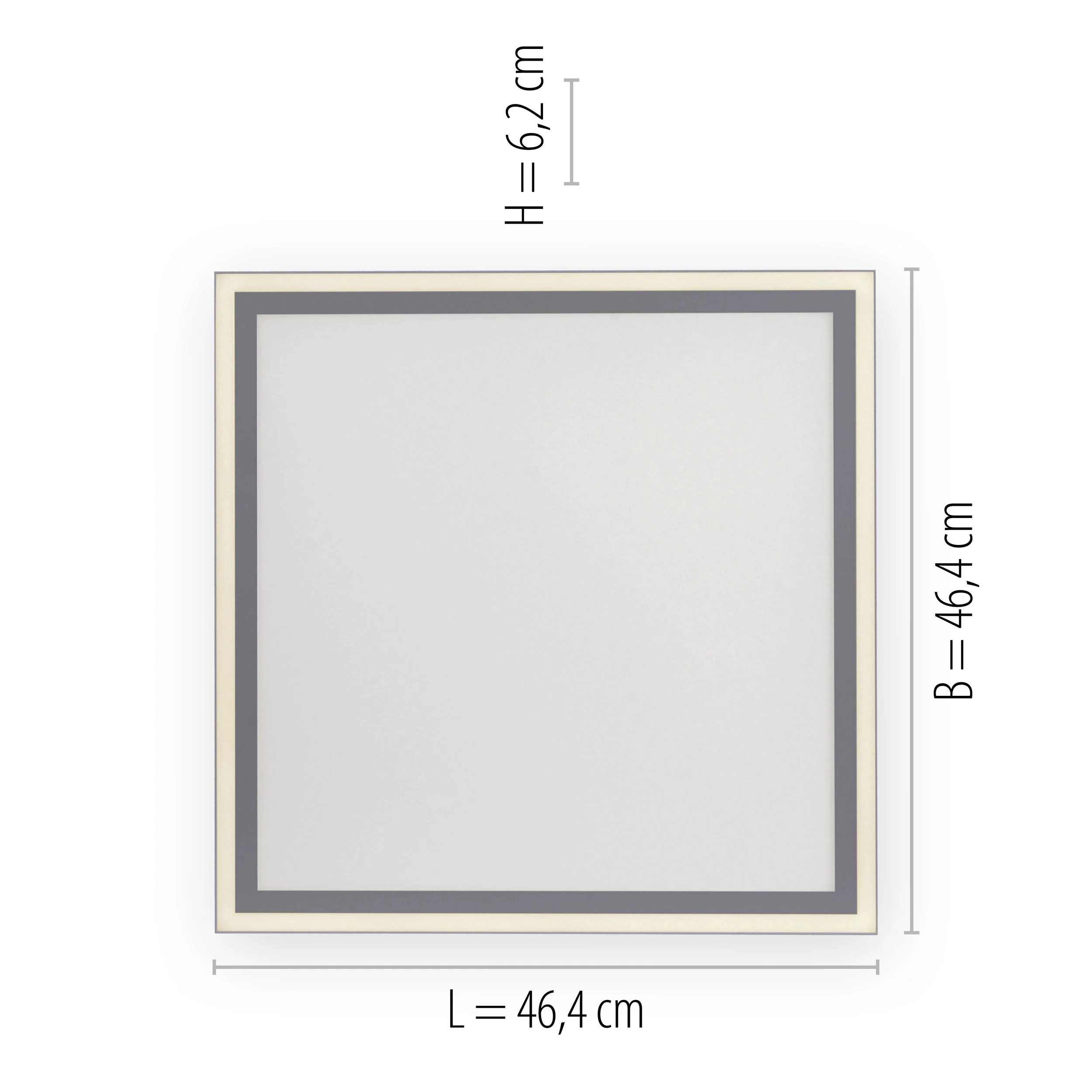 JUST LIGHT.LED-Deckenleuchte 2flg