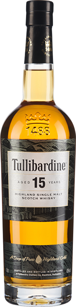 Tullibardine Scotch Whisky Single Malt 15 YO 0,7 Liter im Geschenkkarton