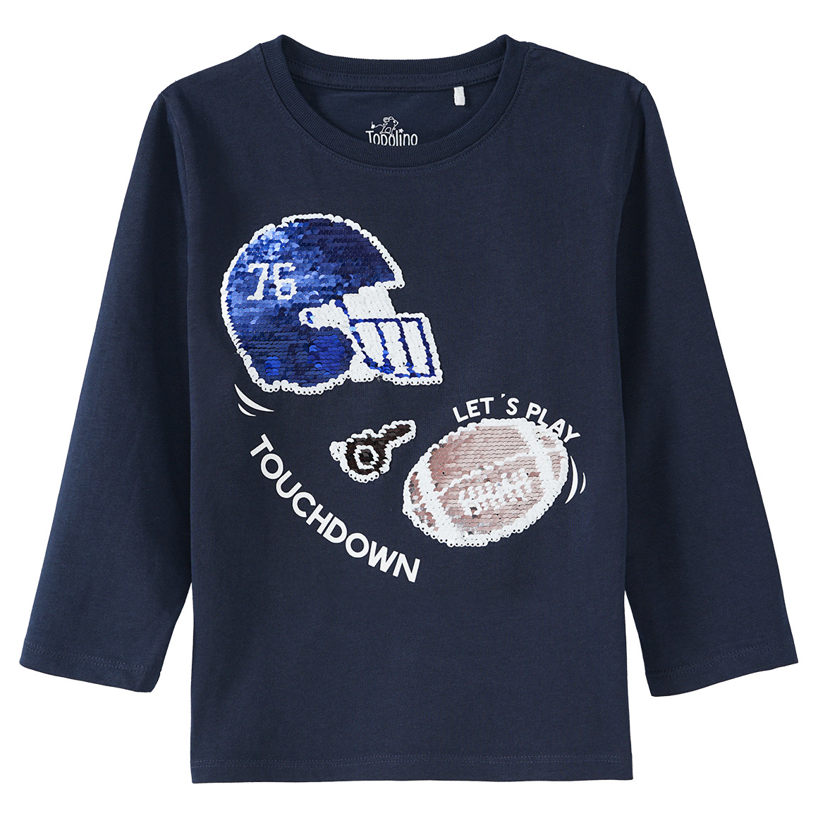 Jungen Langarmshirt mit Wendepailletten