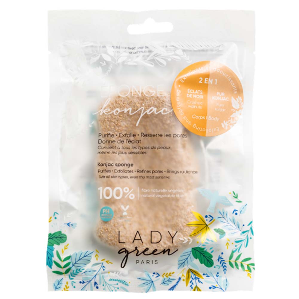 LADY green Konjac Schwamm für den Körper Crushed Wa