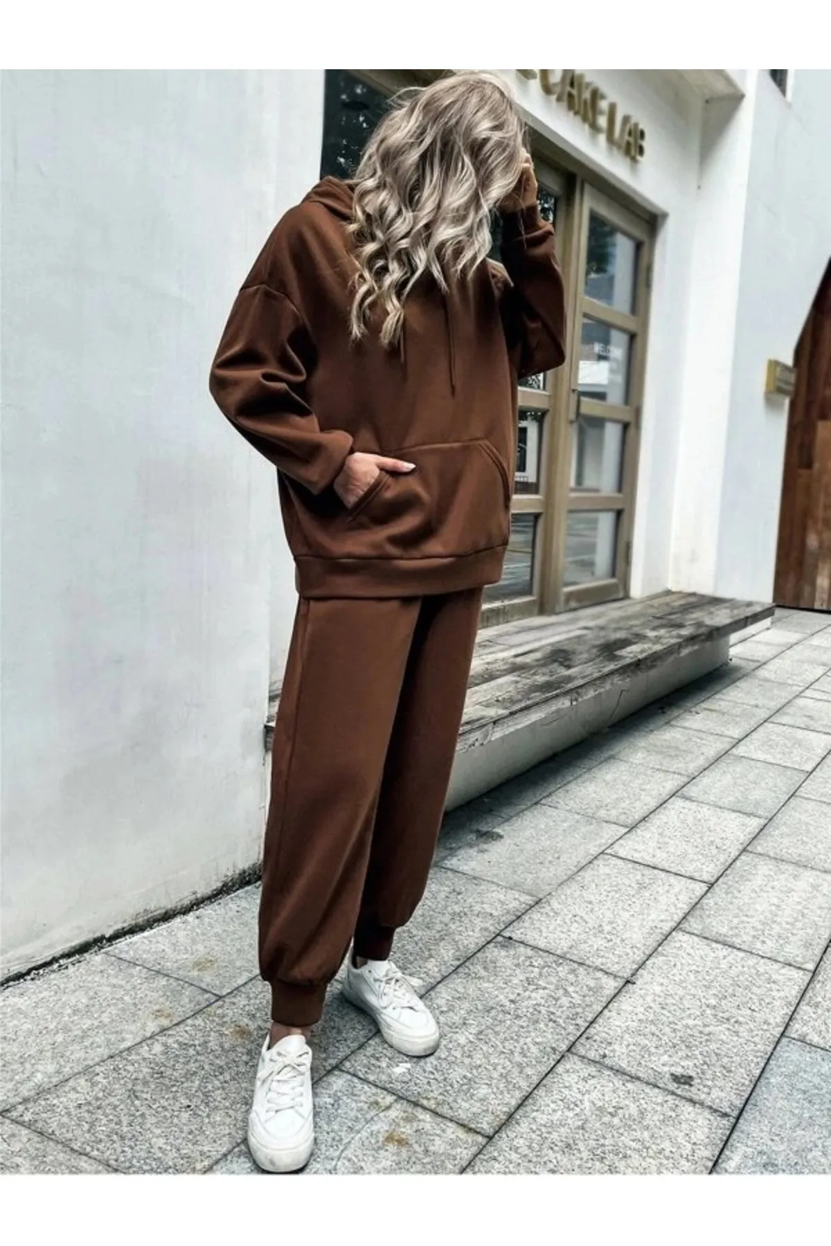 MOONBULL  Sport-Sweatsuit Set - Braun - Regular Fit
