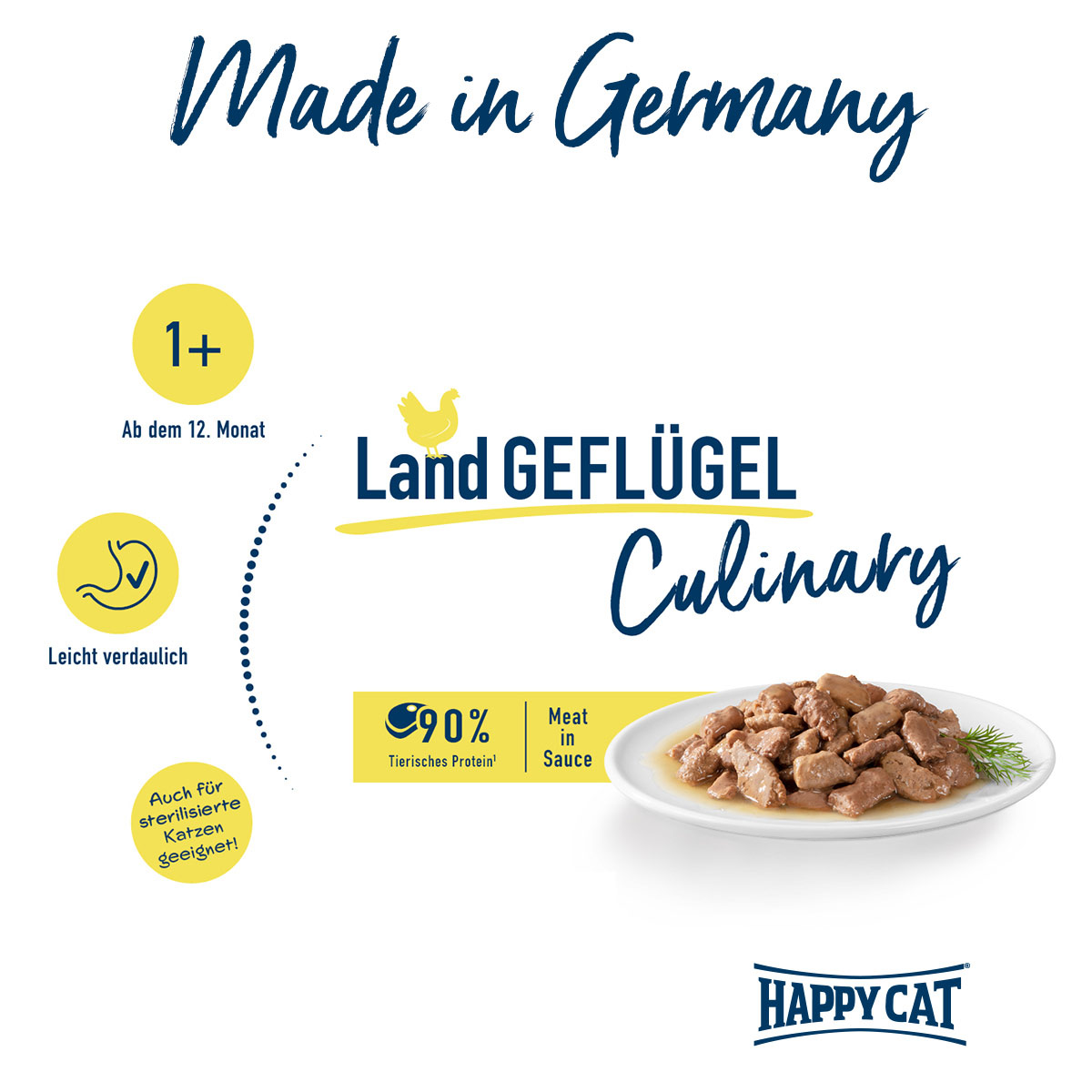 Happy Cat Meat in Sauce Land Geflügel günstig kaufen bei ZooRoyal