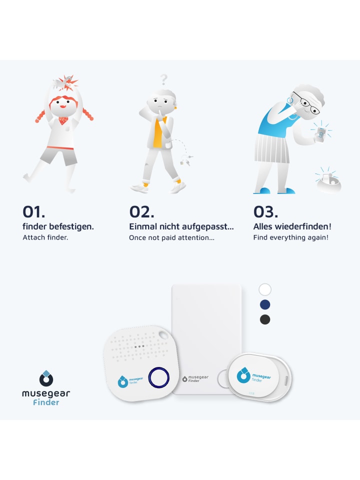 musegear Bluetooth-Schlüsselfinder 