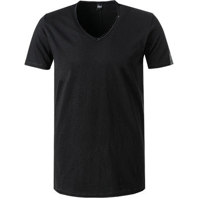 Replay, T-Shirt, Baumwolle, schwarz