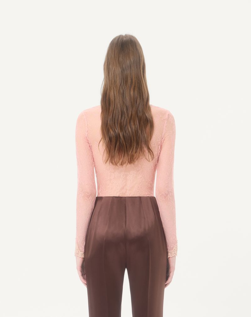 Body de renda elástica