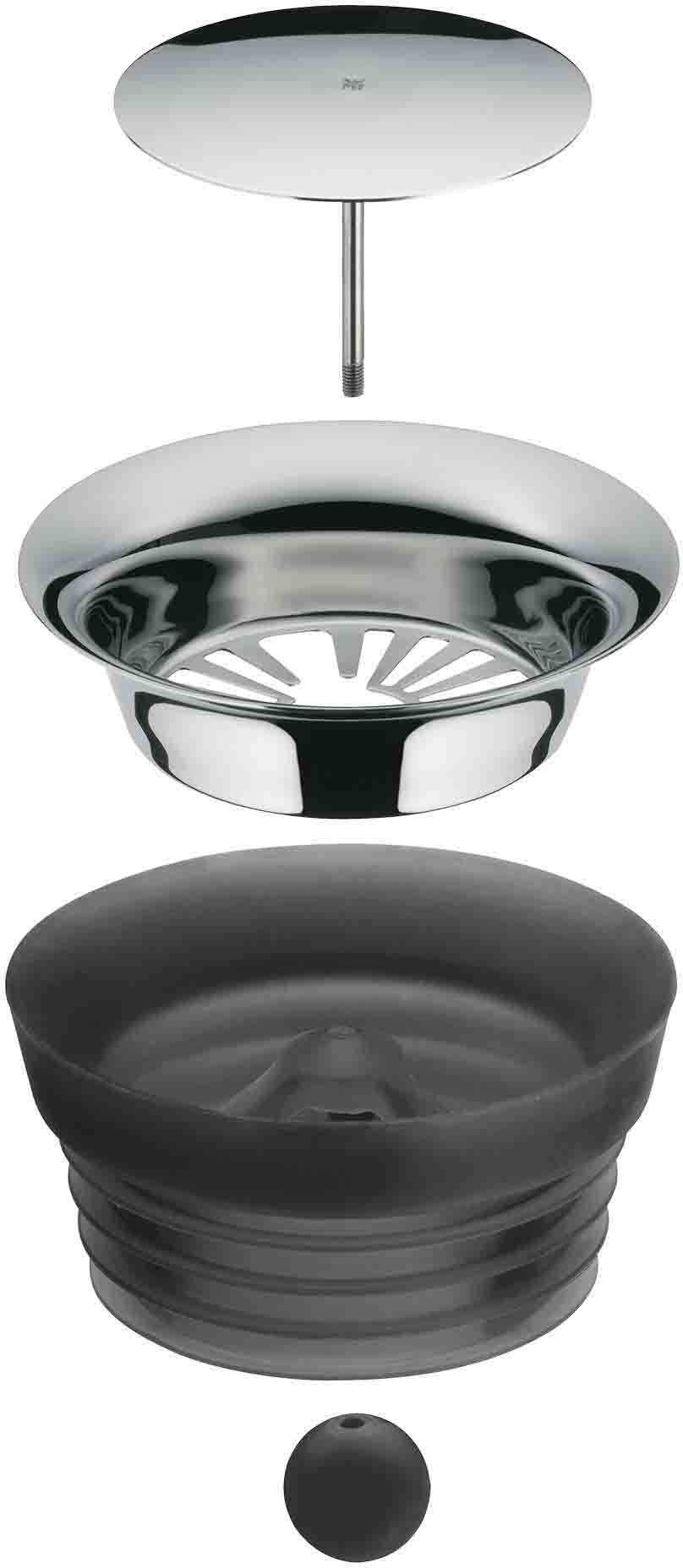WMF Wasserkaraffe Basic, (1-tlg), mit Silikonrand, 1 Liter