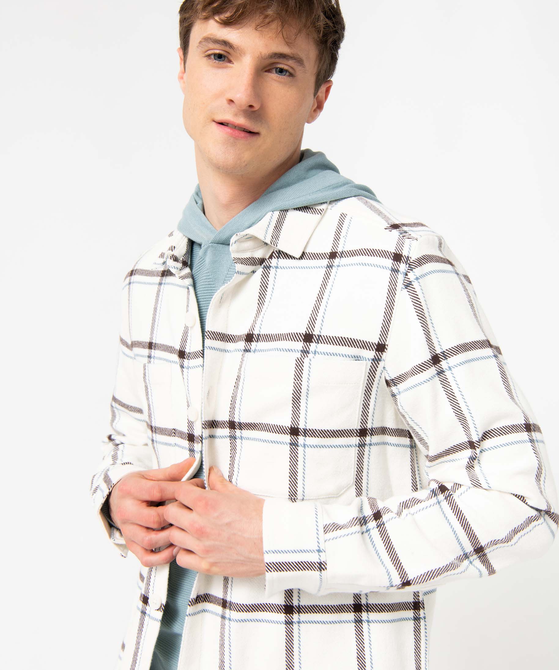 Sur-chemise homme à carreaux carreaux | GEMO